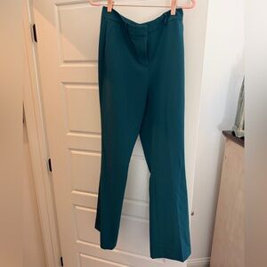 White House Black Market Teal Flare dress pants, size 6 EUC